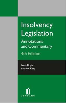 Paperback Insolvency Legislation: Annotation and Commentary Book