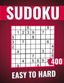 Paperback sudoku puzzles for adults large print easy to hard with solutions: 400 Puzzles. Book
