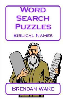 Paperback Word Search Puzzles Biblical Names Book