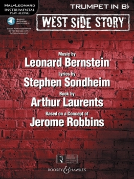 Paperback West Side Story for Trumpet: Instrumental Play-Along Book/Online Audio [With CD (Audio)] Book