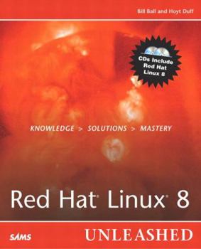 Paperback Red Hat Linux 8 Unleashed [With CDROM] Book