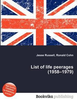 Paperback List of Life Peerages (1958-1979) Book