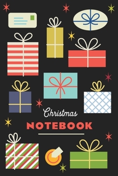 Paperback Christmas Notebook: Festive Journal with Checklist Boxes, Lined sections and blank pages Book