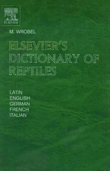 Hardcover Elsevier's Dictionary of Reptiles Book