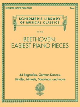 Paperback Beethoven: Easiest Piano Pieces: Schirmer's Library of Musical Classics Vol. 2142 Book