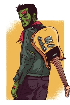 Halloween Notebook: Lined Notebook A Ghostly Zombie Playing Guitar Capital English Letters Halloween Notebook/Journal October Notebook for October ... ... gift, halloween journal, zombie