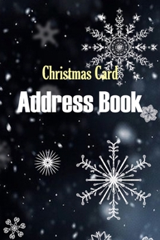 Christmas Card Address Book: Christmas Card List : 6-Year Address Book : Size 6x9 Inch , 120 Pages.
