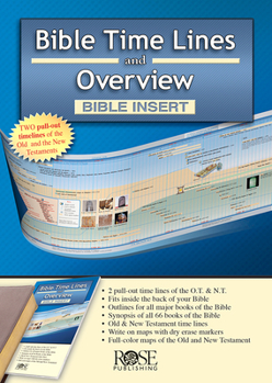 Paperback Bible Time Lines and Overview - Bible Insert Book