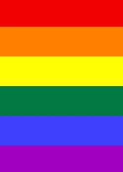 Paperback LGBTQ+ Pride Rainbow Flag Sketchbook Book