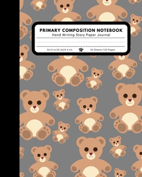 Paperback Primary Composition Notebook Hand Writing Story Paper Journal: 9 Double Lines with Dotted Middle Line Pre-K-2 School Exercise Book - 120 Story Pages - Book