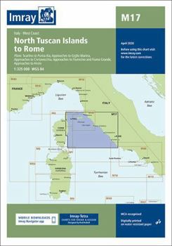 Map Imray Chart M17: North Tuscan Islands to Rome (M Series) Book