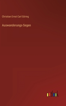 Hardcover Auswanderungs-Segen [German] Book