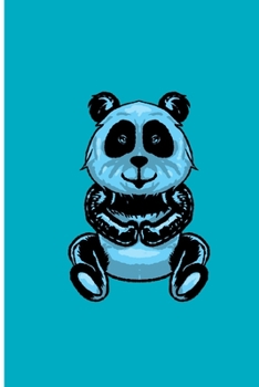 Paperback Panda: Blue Panda Perfect Gift Lined Notebook/Journal (6"x9") Book