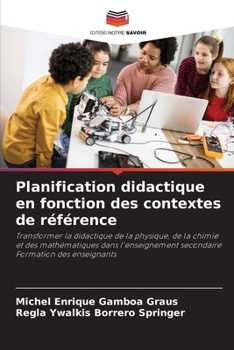 Paperback Planification didactique en fonction des contextes de référence [French] Book