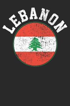 Paperback Notebook: Lebanon Dot Grid 6x9 120 Pages Book