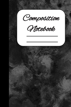 Paperback composition Notebook: stylish black and white notebook, journal, diary Book