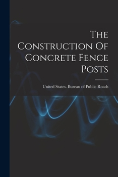Paperback The Construction Of Concrete Fence Posts Book