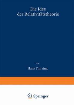 Paperback Die Idee Der Relativitätstheorie: Gemeinverständlich Dargestellt [German] Book