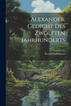 Paperback Alexander, Gedicht des zwölften Jahrhunderts [German] Book