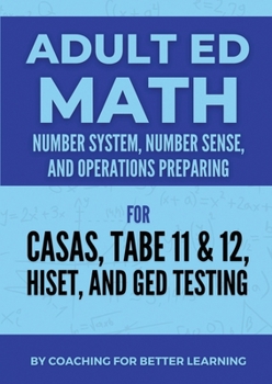 Paperback Adult Ed Math: Number System, Number Sense, and Operations [French] Book