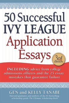 Paperback 50 Successful Ivy League Application Essays Book