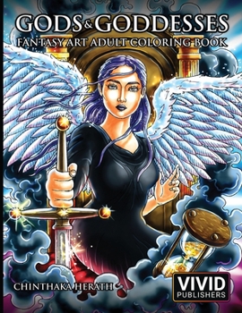 Paperback Gods & Goddesses - Fantasy Art Adult Coloring Book