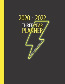 Paperback 2020-2022 Three Year Planner 36-Month: Daily Monthly Calendar With 36 Months Agenda Schedule Planner with Notes, Birthday Log and Yearly Goals 8.5"x11 Book