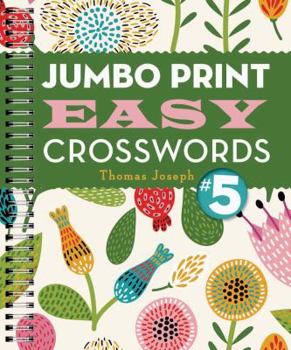 Paperback Jumbo Print Easy Crosswords #5 Book