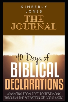 Paperback 40 Days of Biblical Declarations Reflections Journal Book
