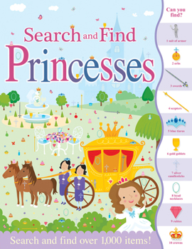 Paperback Search and Find Princesses Book