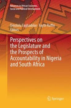 Paperback Perspectives on the Legislature and the Prospects of Accountability in Nigeria and South Africa Book