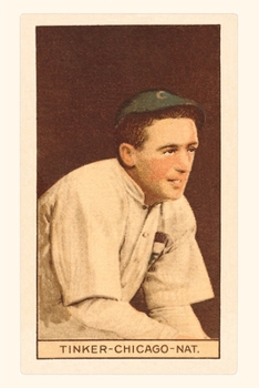 Paperback Vintage Journal Early Baseball Card, Joe Tinker Book