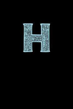 Paperback H: Decorative Monogram Notebook Book