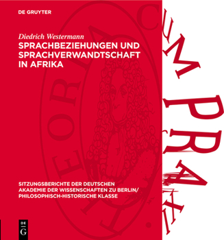 Hardcover Sprachbeziehungen Und Sprachverwandtschaft in Afrika [German] Book