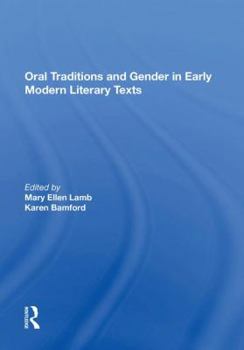 Paperback Oral Traditions and Gender in Early Modern Literary Texts Book