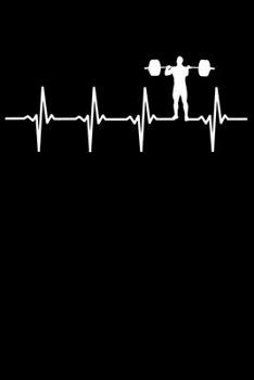 Gewichtheber Notizbuch: A5 Kariert 108 Seiten - Gewichtheben Herzschlag Heartbeat Notizheft - Geschenk für Gewichtheber (German Edition)