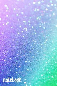 Notebook: Fun Rainbow Glitter-Inspired Design