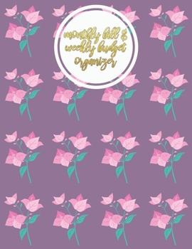 Paperback monthly bill & weekly budget organizer: Bill & Budget Organizer with Grocery List Book