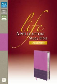 Imitation Leather Life Application Study Bible-NIV-Large Print [Large Print] Book