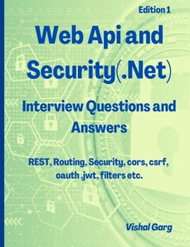 Paperback Web Api and Security: Interview Questions and Answers Book