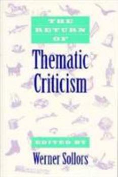 Paperback The Return of Thematic Criticism Book