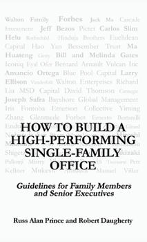 Hardcover How to Build a High-Performing Single-Family Office: Guidelines for Family Members and Senior Executives Book