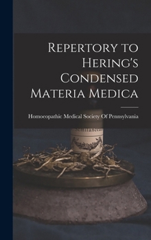 Hardcover Repertory to Hering's Condensed Materia Medica Book