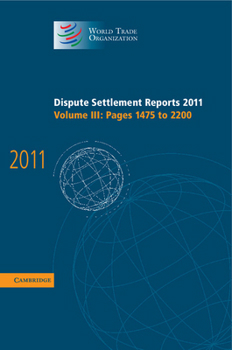 Hardcover Dispute Settlement Reports 2011 Book