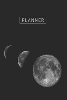 Planner: Full Moon Phase 1 Year Daily Planner (12 Months) | 2020 - 2021 | 365 Pages for Planning | January 20 - December 20 | Appointment Calendar Schedule | Plan Each Day Set Goals & Get Stuff Done