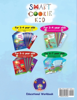 Paperback Smart Cookie Kid For 4-5 Year Olds Educational Development Workbook 16: Attention and Concentration Visual Memory Multiple Intelligences Motor Skills [Large Print] Book
