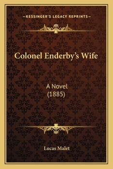 Paperback Colonel Enderby's Wife: A Novel (1885) Book