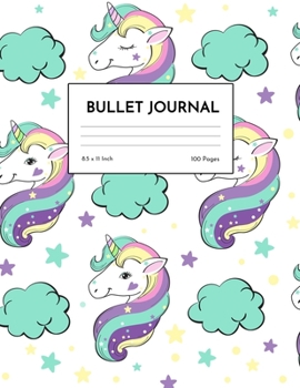 Bullet Journal: Cute Unicorn Dot Grid Notebook - Dotted Note Pad for Kids, Girls, Teens, Tweens, Women - Gifts for Birthday and Christmas | Creative Art 00536