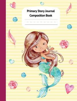 Paperback Mermaid Cari Primary Story Journal Composition Book: Grade Level K-2 Draw and Write, Dotted Midline Creative Picture Notebook Early Childhood to Kinde Book