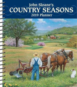 Calendar John Sloane's Country Seasons 2019 Monthly/Weekly Planner Calendar Book